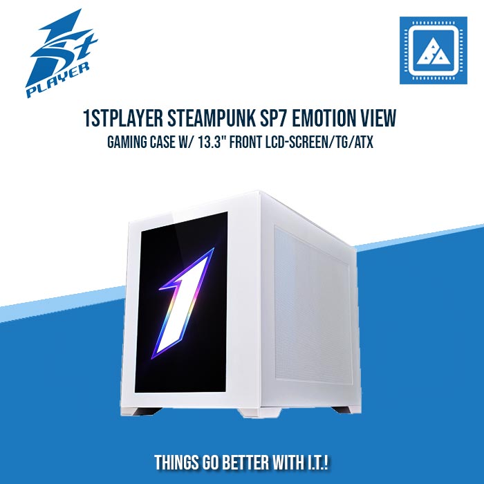 1STPLAYER STEAMPUNK SP7 EMOTION VIEW GAMING CASE W/ 13.3 1STPLAYER STEAMPUNK SP7 EMOTION VIEW GAMING CASE W/ 13.3